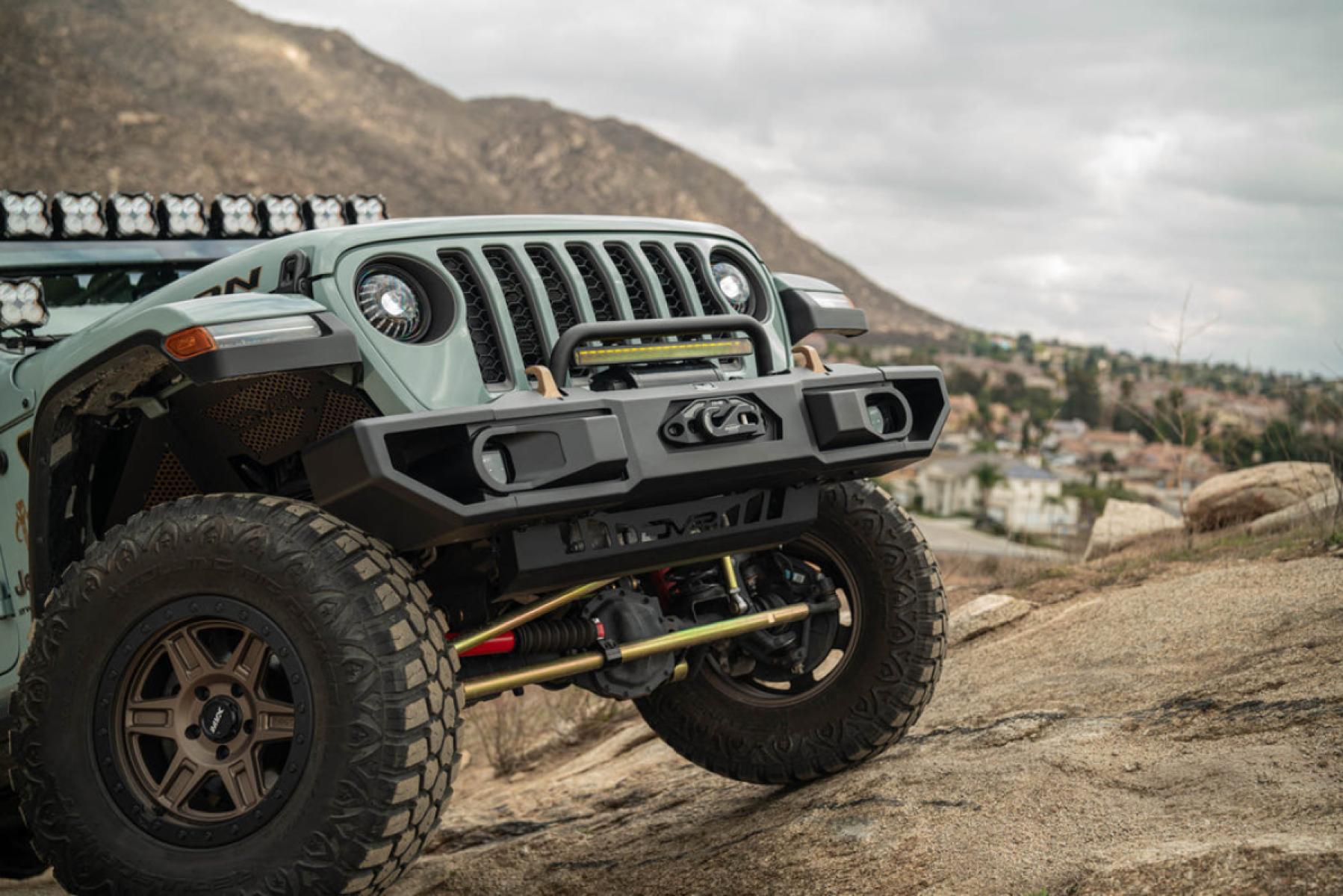 DV8 Offroad - OE Plus Front Bumper - Jeep Wrangler JL & Gladiator JT ...