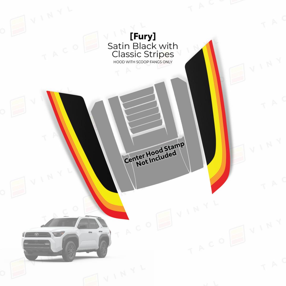 2025+ 4Runner Fury Hood Stamp (Fangs Only) | Rigzilla