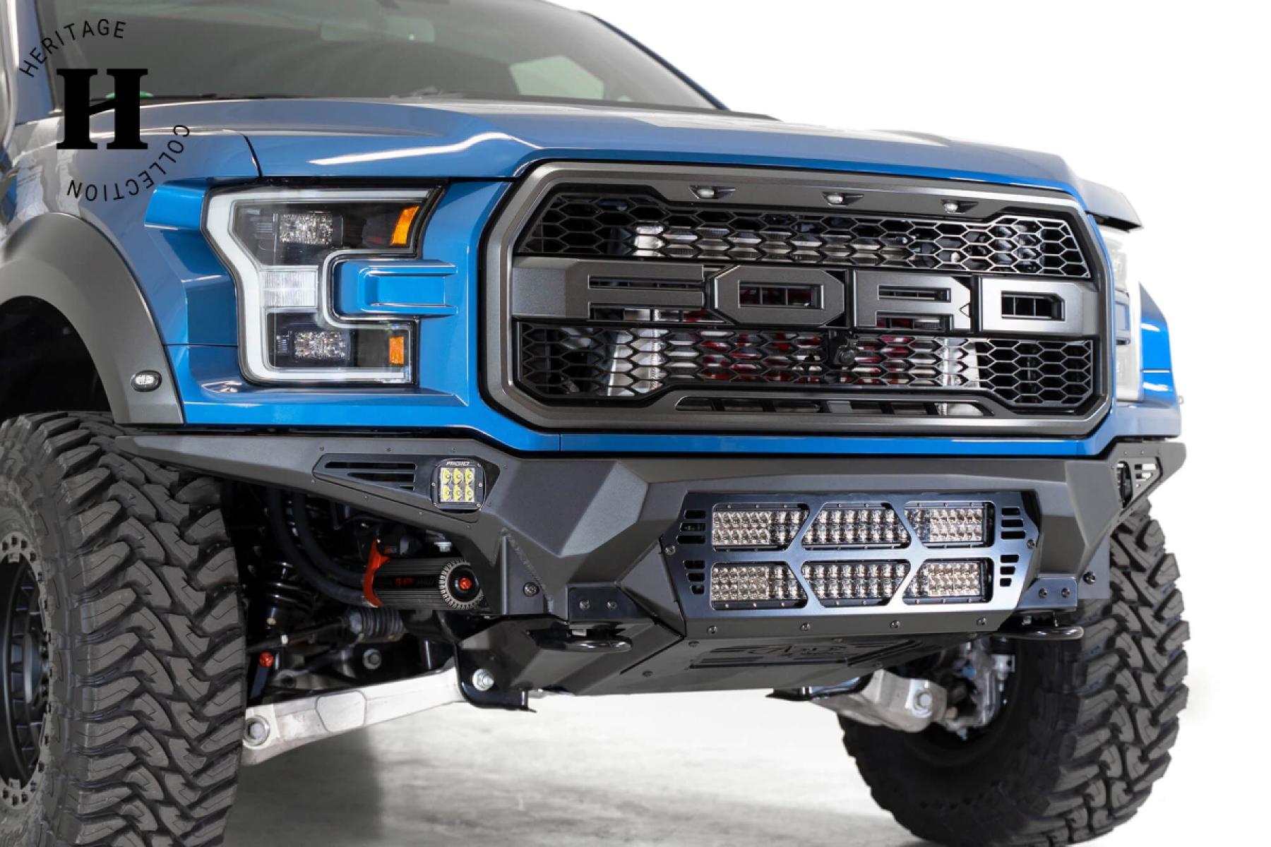 Ford Raptor R Steel Bumper Addictive Desert Designs - Bomber Front Bumper - Ford Raptor (2017-2020 ...