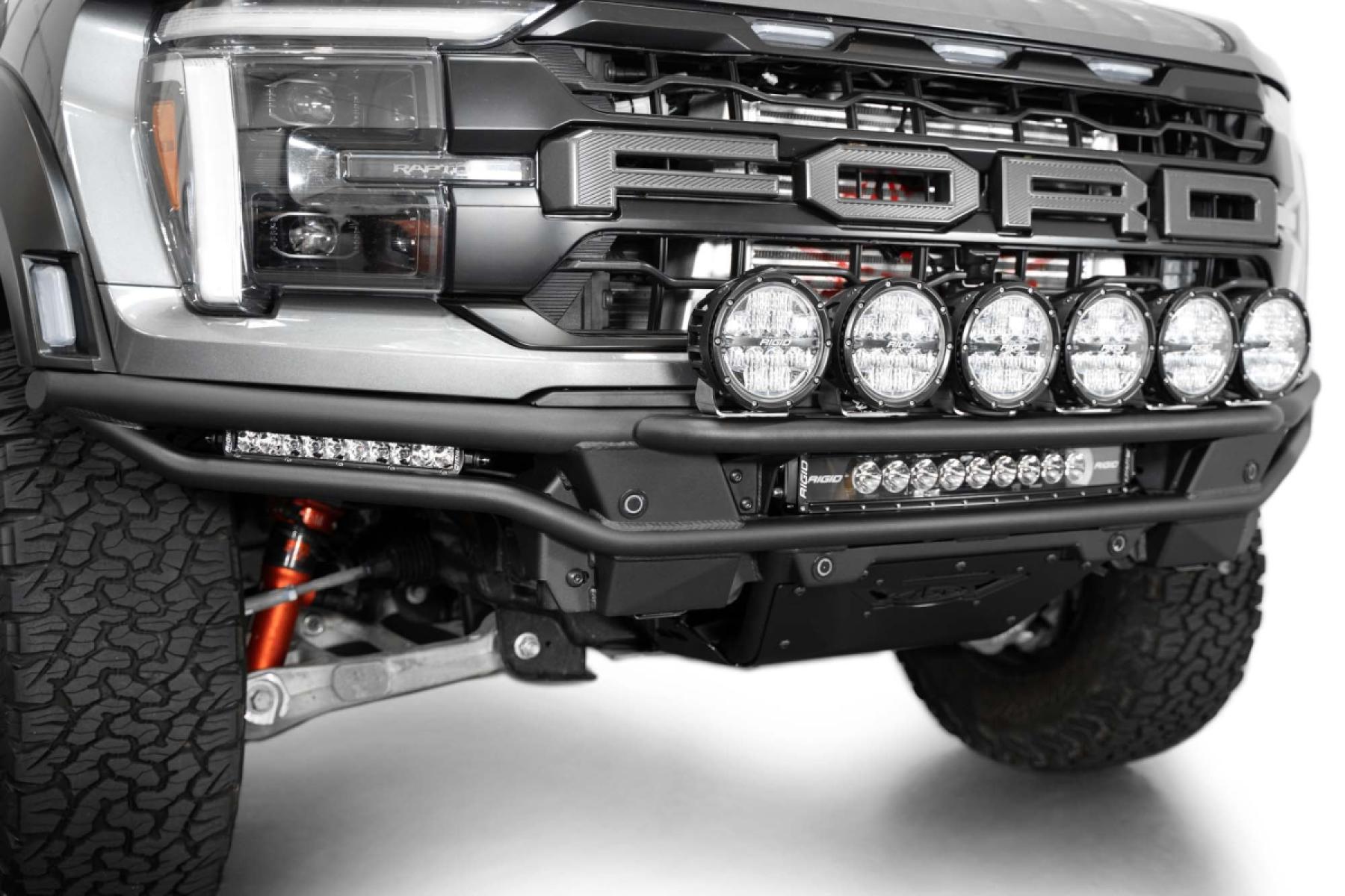 Ford Raptor R Front Bumper Addictive Desert Designs - Raptor Light Hoop Race Series Front Bumper ...